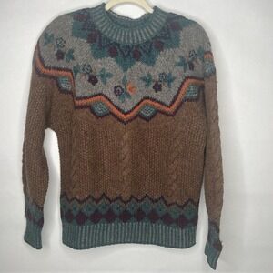 VintagePreswick & Moore 100% Shetland Wool Sweater Women's Beautiful Cottagecore